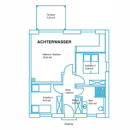 Achter-rachter Apartmán