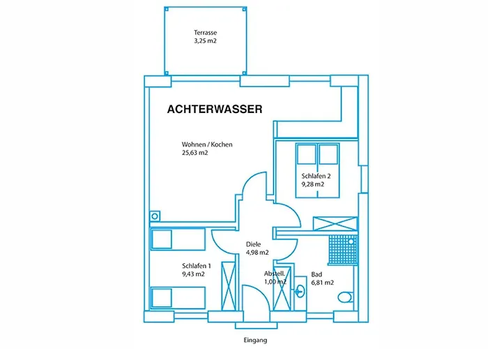 Achter-rachter Appartement