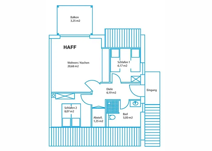 Achter-rachter Appartement Mahlzow